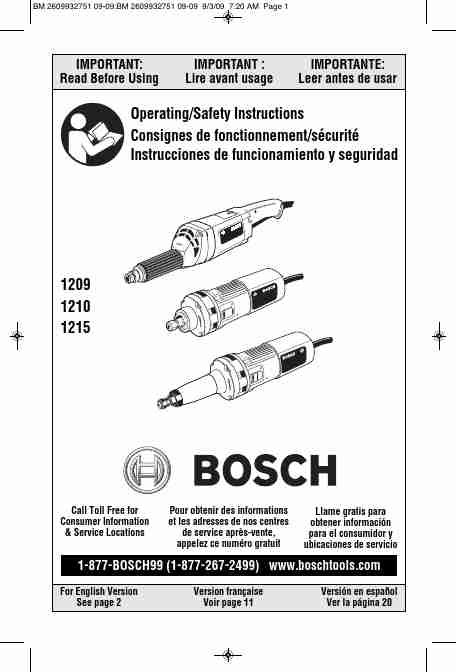 Bosch Power Tools Grinder 1215-page_pdf
